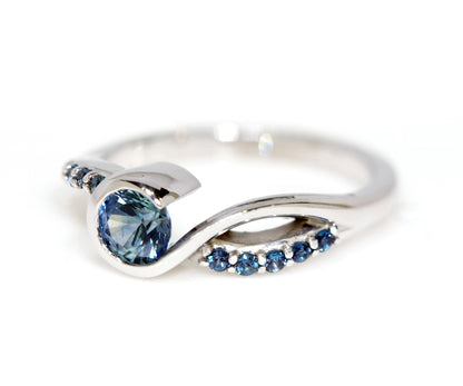 Montana Blue Sapphire Swirl Ring