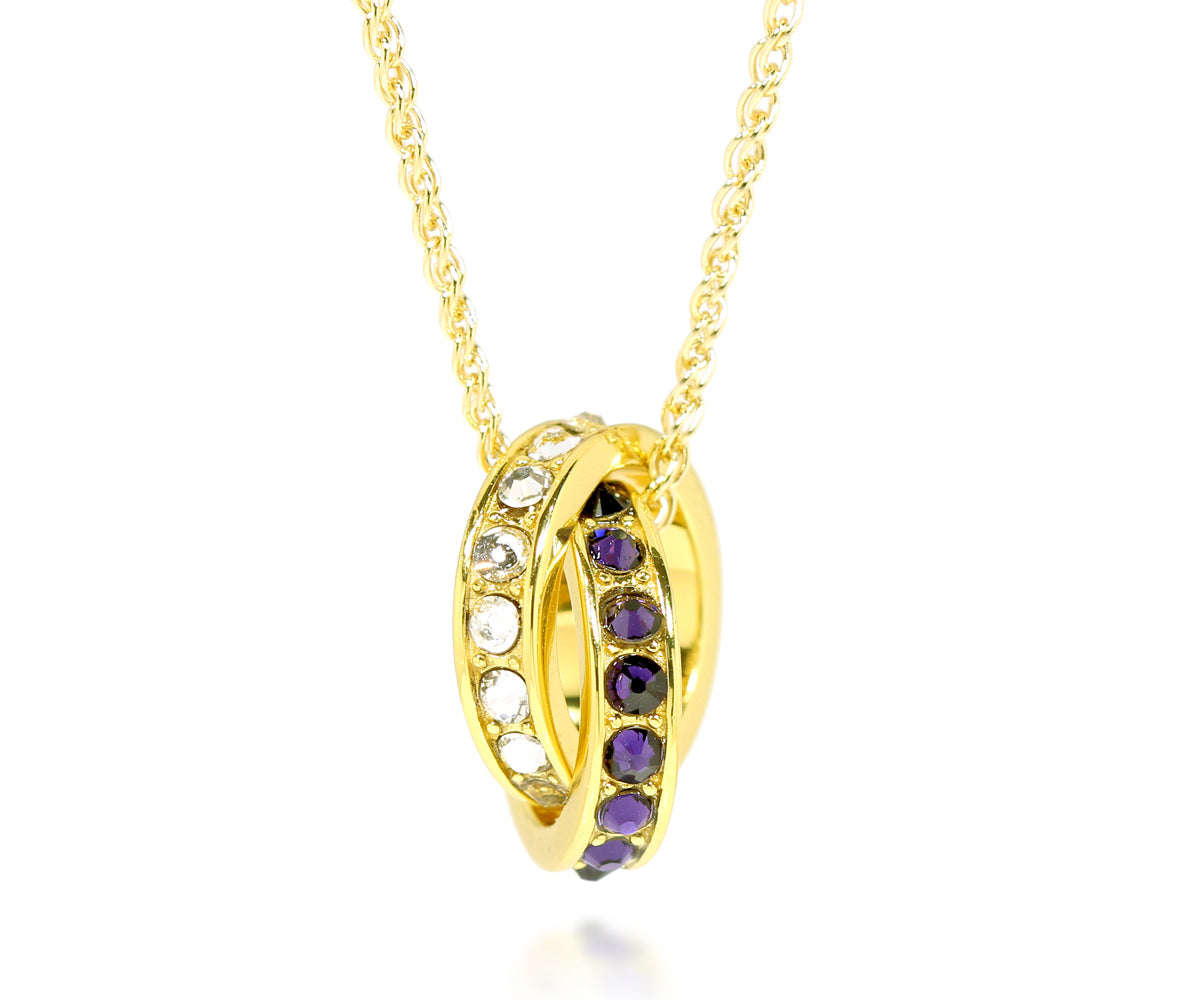 ambrosia custom family mothers birthstone gold Swarovski necklace