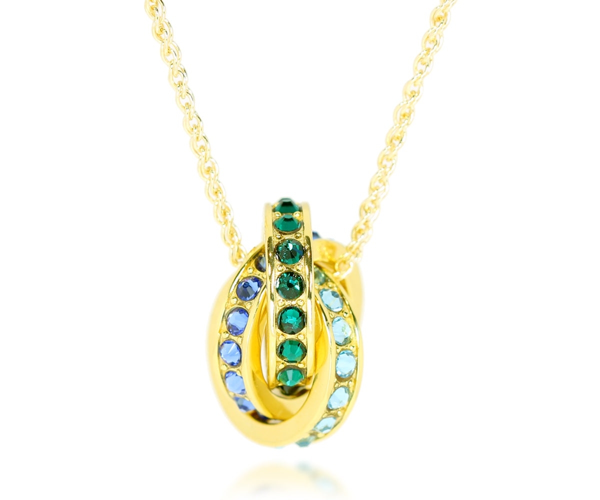 ambrosia custom mothers family birthstone gold necklace