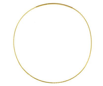 1.25mm Omega Gold Slide Clasp Chain