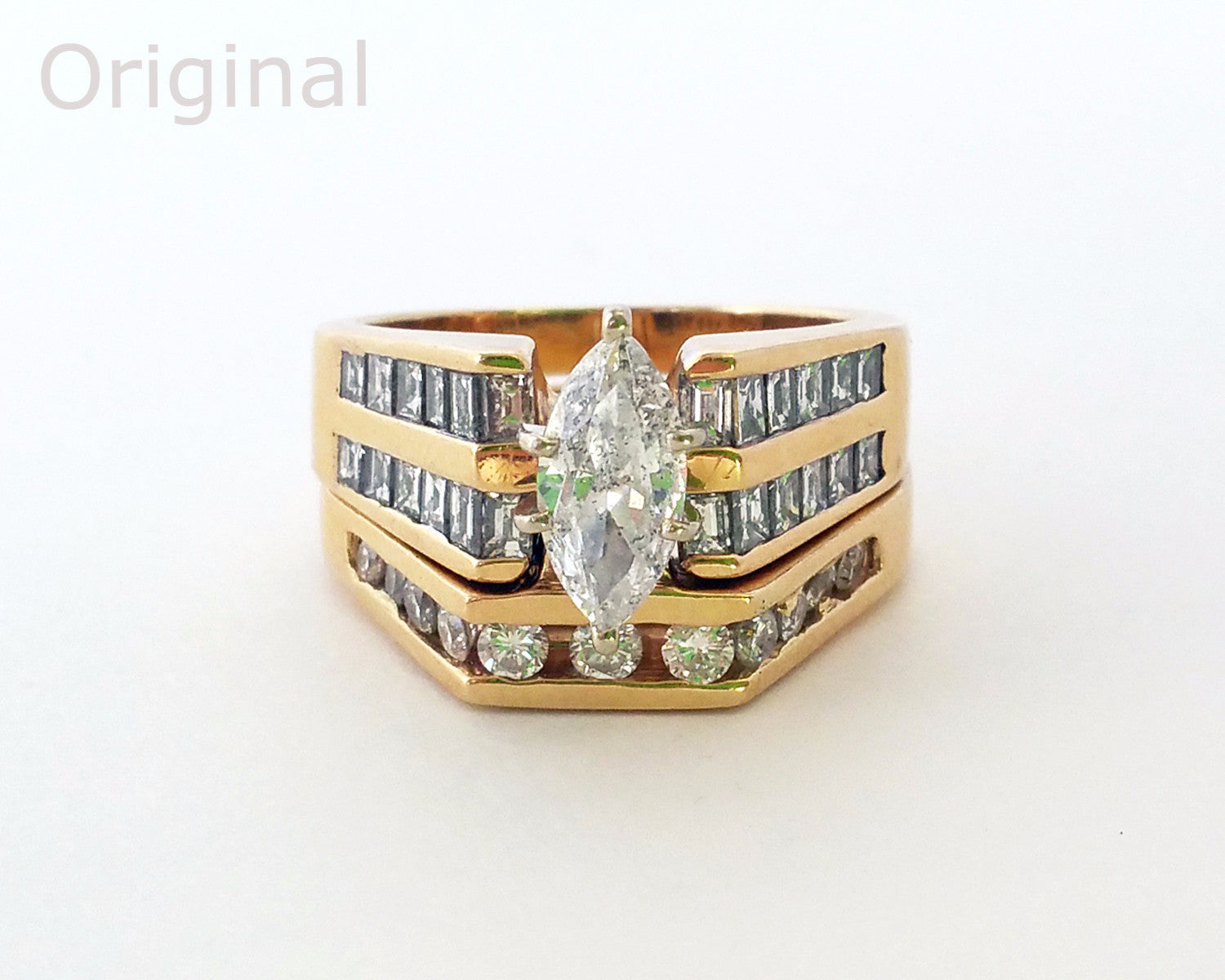 Modern Twist Wedding Ring Redesign