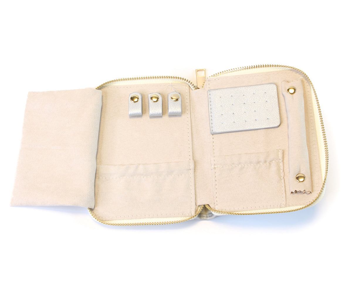 Carpeta de viaje para joyas de plata