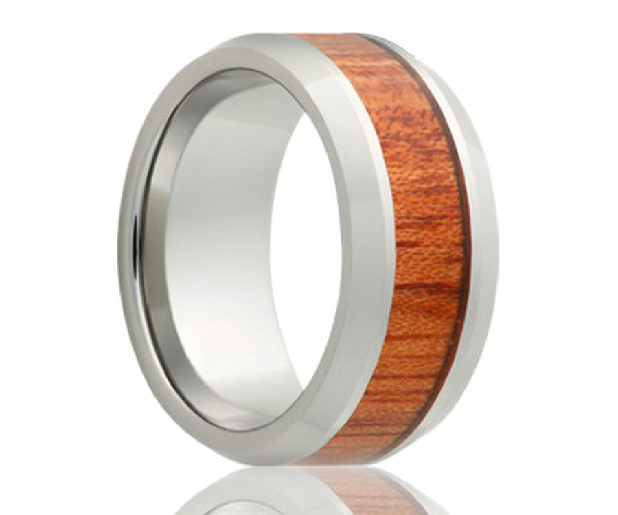 Cobalt Blood Wood Ring