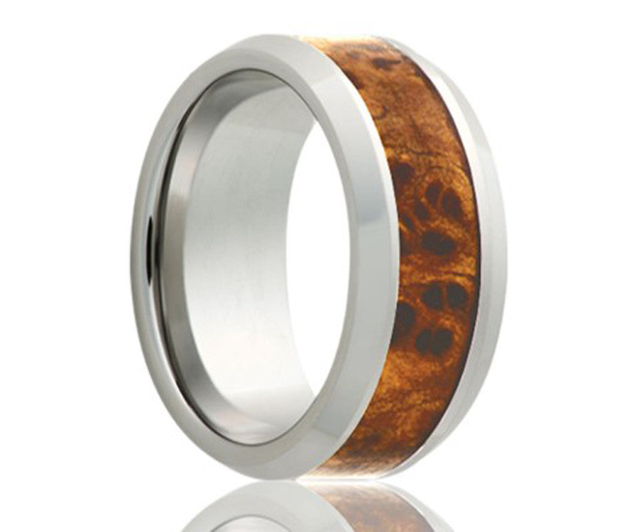 Cobalt Burl Wood Ring
