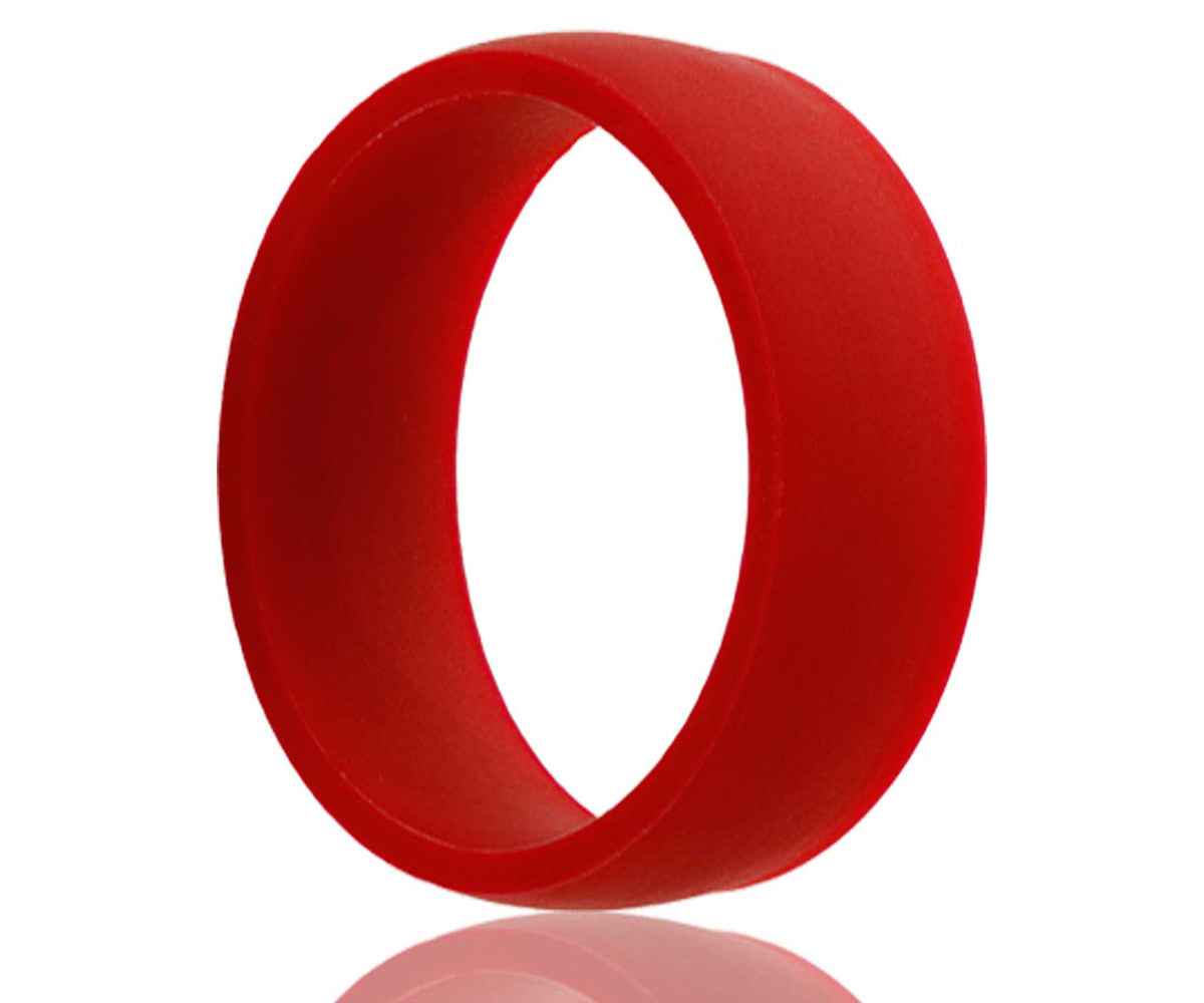 Anillo rojo de caucho de silicona